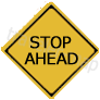 STOP　AHEAD