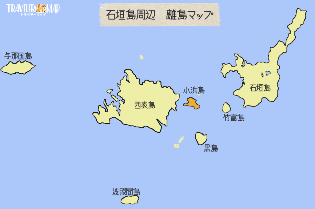 石垣島周辺離島マップ
