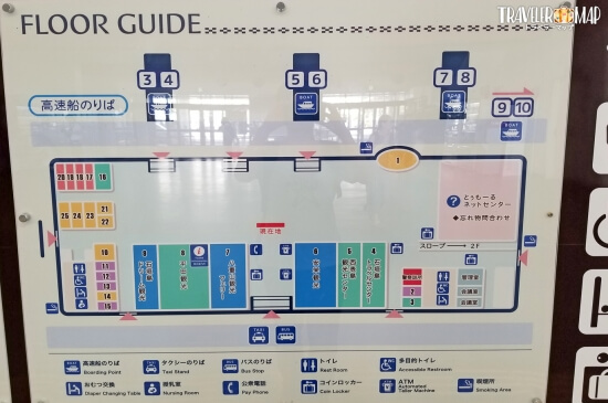 石垣港ターミナル内マップ