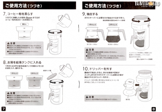 ドリップマイスターの使用方法