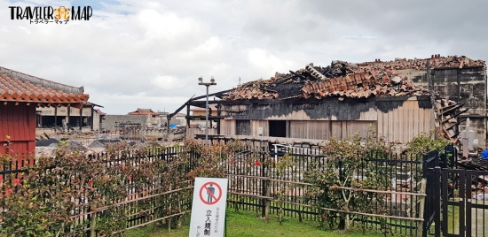 焼失した首里城