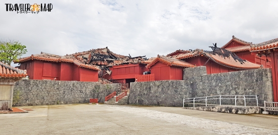 焼失した首里城